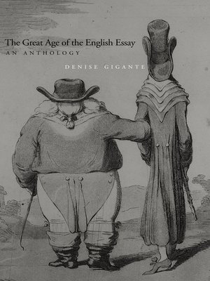 cover image of Great Age of the English Essay